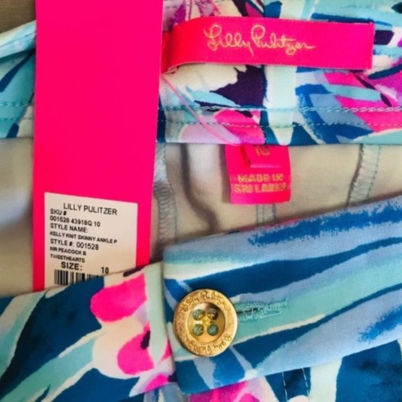 NWT Lilly Pulitzer Kelly Knit Skinny Ankle Pants - Picture 3 of 5